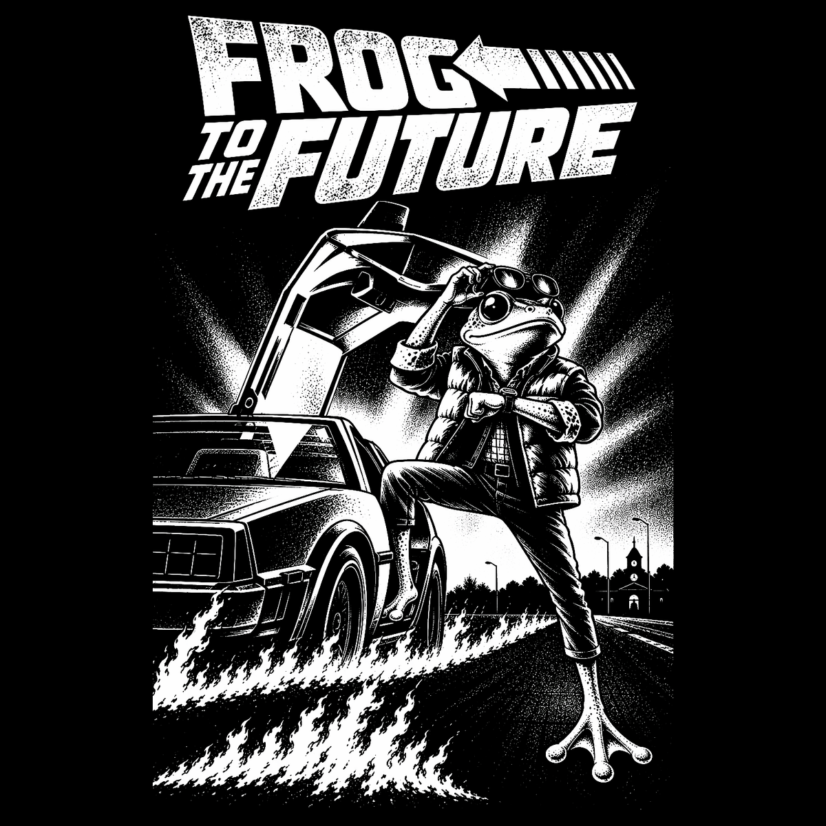 Frog To The Future - Tri-Blend T-shirt