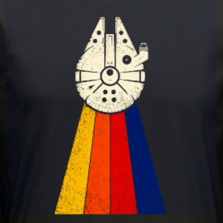 Rainbow Falcon - Tri-blend T-shirt