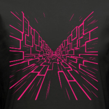 Neon Trench Run - Tri-blend T-shirt