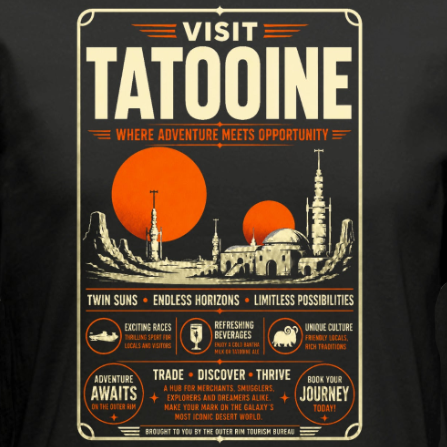 Visit Tatooine - Tri-blend T-shirt